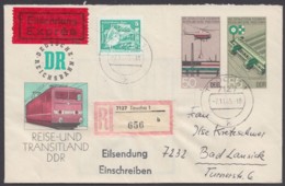 Mi-Nr. U3, Mit Pass. Zusatzfr. Als R- Eilboten Mit Ankunft - Covers - Used