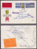 Mi-Nr. U4, Eilboten Mit Div. Stempeln/zurück- Vermerken - Enveloppes - Oblitérées