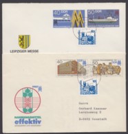 Mi-Nr. U4 U6, Je Mit Pass. Zusatzfr. Als Brief, 4.9.90, Portogerecht - Briefomslagen - Gebruikt