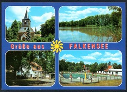 D1168 - TOP Falkensee Freibad Gaststätte Seeblick - Bild Und Heimat Reichenbach - Qualitätskarte - Falkensee