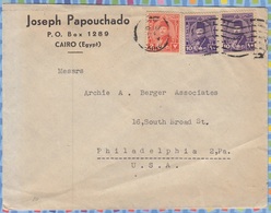 Egypt On Cover USA - 1944 To 1950 - CAIRO King Farouk - Storia Postale