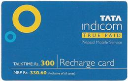 India - Tata Indicom - Tata Indicom True Paid, GSM Refill 330.60₹, Exp.01.2005, Used - Indien