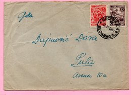 Letter - Postmark Beograd, 23.1.1952. / Pula, 26.1.1952., Yugoslavia - Sonstige & Ohne Zuordnung