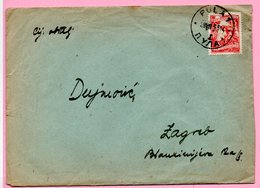 Letter - Postmark Pula, 28.7.1955. / Zagreb, 29.7.1955., Yugoslavia - Autres & Non Classés