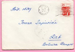 Letter - Postmark Osijek, 20.3.1963. / Rab, 22.3.1963., Yugoslavia - Altri & Non Classificati