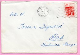 Letter - Postmark Osijek, 8.3.1963. / Rab, 9.3.1963., Yugoslavia - Andere & Zonder Classificatie