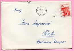 Letter - Postmark Osijek, 27.4.1963. / Rab, 28.4.1963., Yugoslavia - Altri & Non Classificati