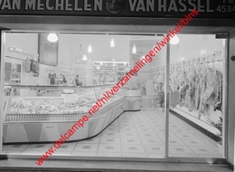 Merksem - Slagerij Van Mechelen Van Hassel In 1963 - Photo 15x23cm - Antwerpen Bredabaan - Luoghi