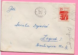 Letter - Postmark Osijek, 12.2.1963., Yugoslavia - Otros & Sin Clasificación