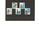 ALLEMAGNE -REPUBLIQUE DEMOCRATIQUE -SERIE PHARES NEUVE -INFIME CHARNIERE - N° 1724-1728 - Unused Stamps