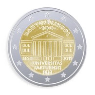 ESTLAND 2 Euro 2019 - Der 100. Jahrestag Der Universität Tartu - UNC - Estonia