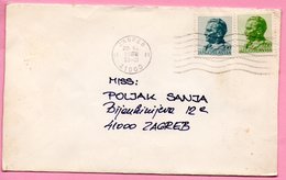 Letter - Stamp Tito / Postmark Zagreb, 1988., Yugoslavia - Andere & Zonder Classificatie