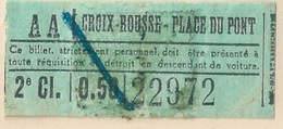 Ticket Croix-Rousse Perrache 2ème Classe - Europa