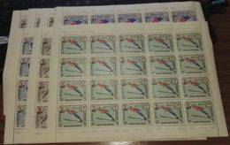 Aden - Kathiri State 1967 Winter Olympic Games In Grenoble Mi#134-140 A Mint Never Hinged Full Sheets Of 20 - Winter 1968: Grenoble