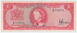 TRINIDAD & TOBAGO 1 DOLLAR 1964 VF+ Pick 26c 26 C - Trinidad & Tobago