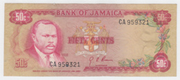 JAMAICA 50 Cents 1960 VF+ Pick 53 - Jamaique