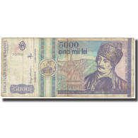 Billet, Roumanie, 5000 Lei, 1992, KM:103a, TB - Romania