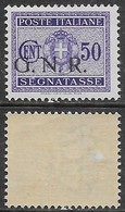 Italia Italy 1944 RSI Segnatasse GNR C50 Sa N.S53 Nuovo Integro MNH ** - Taxe