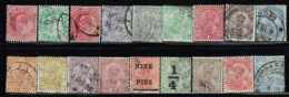 INDIA 1902-1906 SCOTT 61-63,79,89,102,104 CANCELLED CATALOG VALUE US $9.75 - Collezioni & Lotti