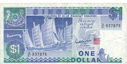 BILLET SINGAPOUR 1 DOLLAR - Singapur