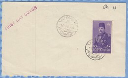 Egypt On FDC - 1945- ALEXANDRIA 25th Birthday Of King Farouk - Storia Postale