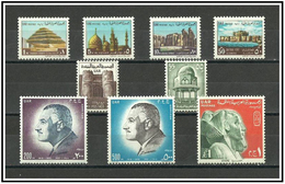 Egypt - 1969 - 1970 - UAR - ( Definitives Issue - King Khafre - Gamal Abd El Nasser & Landmarks Of EGYPT ) - MNH** - Egittologia