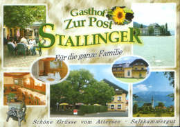 Osterreich - Postcard Unused   - Attersee -  Gasthof Zur Post Stallinger  - 2/scans - Attersee-Orte