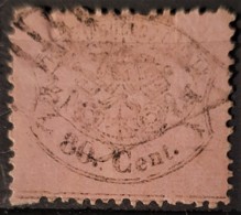 ROMAN STATES 1868 - Canceled - Sc# 25 - 80c - Kirchenstaaten