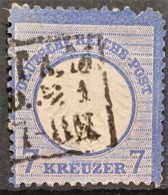 DEUTSCHES REICH 1872 - Canceled - Mi 10 - Kleines Brustschild - 7kr - Usati