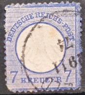 DEUTSCHES REICH 1872 - Canceled - Mi 10 - Kleines Brustschild - 7kr - Usati