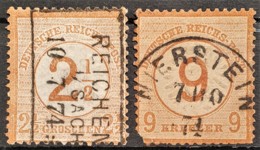 DEUTSCHES REICH 1874 - Canceled - Mi 29, 30 - 2.5g 9kr - Gebraucht