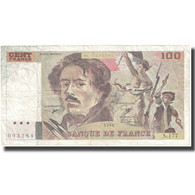 France, 100 Francs, Delacroix, 1990, 1990, TB+, Fayette:69bis.2c, KM:154e - 100 F 1978-1995 ''Delacroix''