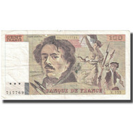 France, 100 Francs, Delacroix, 1989, 1989, TB+, Fayette:69.13d), KM:154e - 100 F 1978-1995 ''Delacroix''
