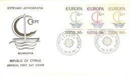 CHYPRE FDC Des Timbres N°262/264 (EUROPA 1966) - 1966