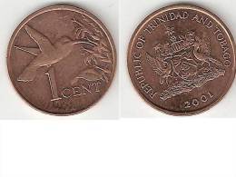 Trinidad & Tobago 1 Cent 2001 Km 29  Unc !!!  * - Trinidad En Tobago