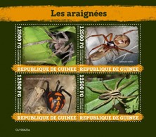 2019-12- GUINEA -   SPIDERS   4V    MNH** - Araignées