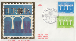 Enveloppe  FDC  1er  Jour   MONACO     EUROPA     1984 - 1984