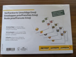 Set Vorfrankierte Umschläge A-Post Emoji C5, Limitiert Auflage/Limited Edition - Ganzsachen