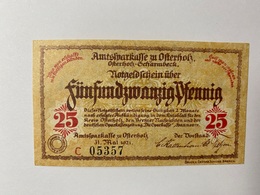 Allemagne Notgeld Osterholz 25 Pfennig - Collections