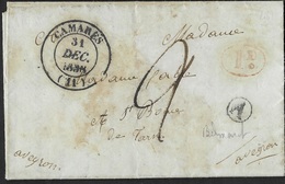 Aveyron.Lettre (De Belmont) Avec Cachet Type 14 De Camares-Boite Rurale A - 1801-1848: Precursors XIX