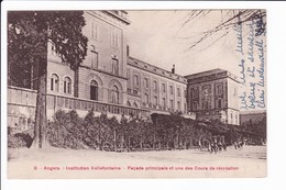 8 - ANGERS - Institut Bellefontaine - Façade Principale Et Une Des Cours De Récréation - Angers