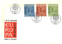 PORTUGAL FDC Des Timbres N°1012/1014 (EUROPA 1966) - 1966