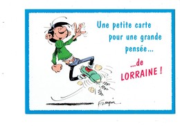 Cpm - LAGAFFE - GASTON FUTÉ - UNE PENSÉE De LORRAINE - SIGNÉE FRANQUIN N°7220 MARSU 1996 DALIX - Lorraine