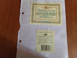 Etiquette De Vin Collée Sur Papier " Chateau De La Baronnière " Muscadet Coteaux De La Loire Sur Lie 1999 - Autres & Non Classés