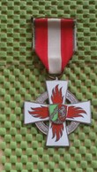 Medaille :Deutland -Orden Feuerwehr NRW Nordrhein Westfalen .  / Vintage Medal - Pompiers