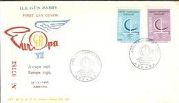 TURQUIE FDC Des Timbres N°1796/1797 (EUROPA 1966) - 1966