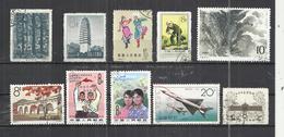 TEN AT A TIME - CHINA - LOT OF 10 DIFFERENT 21 - USED OBLITERE GESTEMPELT USADO - Lots & Serien