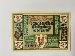 Allemagne Notgeld Rothenburg 50 Pfennig - Collections