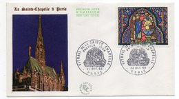 FDC  - -1966 - PARIS -- La Sainte Chapelle.....cachet  PARIS - 75 - 1960-1969