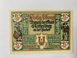 Allemagne Notgeld Rothenburg 50 Pfennig - Collections